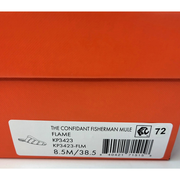 Katy Perry The Confidant Fisherman Shoes Womens Size 8.5M Orange Mule Sandals - Picture 16 of 16